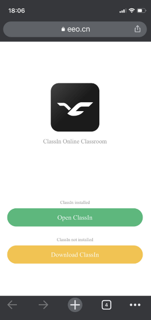 Mở ClassIn từ hệ thống của nhà trường/ tổ chức 2 H5 Invoke